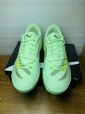 Puma All-Pro Nitro Fresh Mint Olive Green Athletic Shoes Men’s Size 14 New